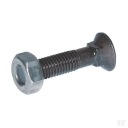 4-rohá skrutka pluhu s podperami. DIN 608 M9 x 35 mm