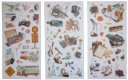 NÁLEPKY PRE PLÁNOVAČ ČASOPISOV SCRAPBOOKING VINTAGE