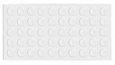 50x Samolepiaci silikónový nárazník fi9