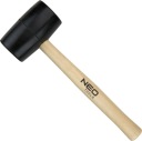 NEO GUMOVÉ KLADIVO ČIERNE 340G PRIEMER HLAVY 50MM HICKOR RUKÁVKA 25-061