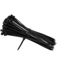 Sťahovacie pásky 2,5x100mm Čierna 100 ks