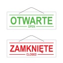 Laminovaný nápis OPEN CLOSED/OPEN/CLOSED