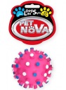 Pet Nova Dental Hedgehog loptička s cvočkami, 7cm, ružová