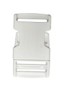 Plastová patentka 30 mm na opasok, 10 kusov, biela