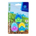 Oválna guma s rukoväťou ASTRAKIDS Pixel One 3 kusy Set 403023902