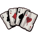 NÁLEPKA NA AUTO HRACIE KARTY SYMBOLY POKER CARET AKO 10x15,5 TLAČ