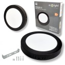 Prisadené okrúhle LED stropné svietidlo 18W 1980LM 4000K IP20 čierne