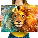 DIAMANTOVÁ VÝŠIVKA Diamantová maľba Diamantová mozaika 5d pre deti Lion