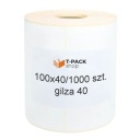Termoetikety 100x40mm 1000ks 40mm biele ZEBRA