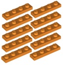 LEGO tanier 1x4 oranžový (3710/4118782) x10