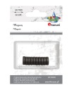 KRUHOVÉ DOSKY MAGNETY, ČIERNA 10 KS. 10 mm