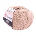 YarnArt Jeans 87 cappuccino béžová priadza 50g/160m