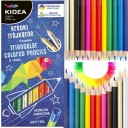 TROJUHOLNÍKOVÁ ceruzka 12 FARIEB KIDEA