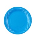 Modré papierové taniere 18cm modré narodeniny