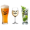 Nálepky na sklo HALLOWEEN zlá tekvica x3