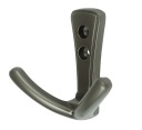 Dvojitý vešiak Anchor, zamak, skrutkovaný, šedý