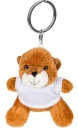 Maskot Keychain Brown Hazel Medvedík v tričku - 8cm