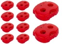 LINE STOPPER KONCOVÁ SVORKA ČERVENÁ 3mm - 10 ks