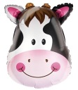 Fóliový balón Cow Fudge Farm Animals