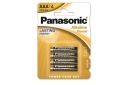 4x ALKALICKÉ BATÉRIE PANASONIC POWER ALKALICKÉ BATÉRIE AAA LR03