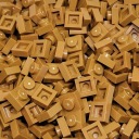LEGO PaB - TANIER 1 x 1 stredný nugát 3024 NOVINKA - 100 ks