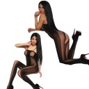 Módne bodystocking, dámske body s dierou v rozkroku