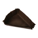 Trojuholníkové hnedé návleky na košíčky 100x80x25 mm - 100 ks.