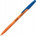 Berlingo Tribase Orange guľôčkové pero, modré, 0,7 mm