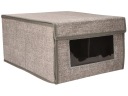 Textilný ORGANIZÁTOR 34x29x18 cm s vekom a OKNOM - do ŠATNÍKA