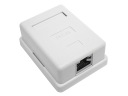 1x RJ45/8P8C STP zásuvka, tienená kat.5E, povrchové LSA kontakty