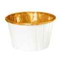 Košíčky na muffiny, biele a zlaté PREMIUM, krásne, 20 ks.