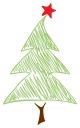 NÁLEPKA NA SKLENENÉ ZRKADLOVÉ VIANOČNÝ STROMČEK