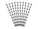 SLAMKY ČIERNA PAPIER 19,5CM 10KS
