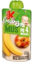 KUBUŚ Baby jablková banánová pena bez cukru 4 m+ 100g