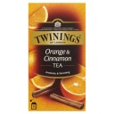 TWININGS Čierny čaj Pomaranč Škorica 25 tyčiniek.