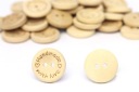 EKO drevené gombíky 50 kusov, ručne vyrábané, veľké, 20 mm