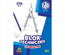 Astra biely technický blok A3 10 listov 170g