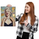 DIAMANTOVÁ VÝŠIVKA Diamantová maľba Marilyn Monroe 5D diamantová mozaika