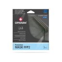 Ochranná maska ​​OPHARM FFP2 3 ks - ŠEDÁ