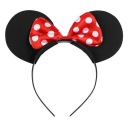 RED MICKEY MICKEY MINNIE MOUSE UŠI ČELENKA S MAŠĽOU