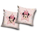 Dekoračná obliečka na vankúš 40x40 SOFT VELVET pre dievčatá, Star Mouse, ružová