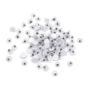 Oči pre hračky plastové 4x2mm 100 ks