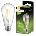 E27 EDISON ST64 LED žiarovka 8W = 60W 3000K Teplá FILAMENT DEKORATÍVNE RETRO
