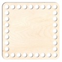štvorcový základný kôš dno 13cm štvorcová preglejka