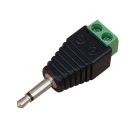 JACK ZÁSTRČKA 3,5 mm MONO SKRUTKOVANÝ ADAPTÉR RÝCHLY KONEKTOR