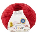 Bavlnená zlatá Hobby priadza - 56 Red Alize 50gr