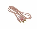 PC kábel jack 3,5 - 2x RCA 1,5 m GOLD (1436a)