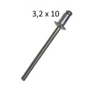 Trhacie nity 3,2x10 hliník - oceľ 100 ks.