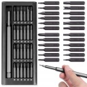 SADA PRESNÝCH SKRUTKOVAČOV SKRUTKOVAČE BITOV 25 EL MAGNETIC + KUF