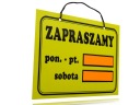 INFORMAČNÁ TABUĽA OTVÁRACIE HODINY TABUĽKA FV